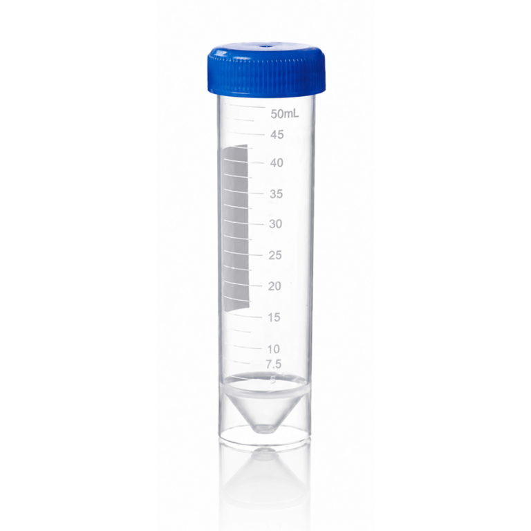 Tubo cónico para centrífuga 50 ml. Con Faldón, estéril. Kangjian