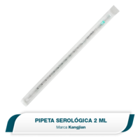 Pipeta serológica 2 ml. Estéril. Empaquetado individualmente. Kangjian