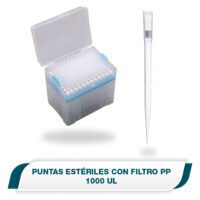 Puntas de 10 ul. serie CLT Con filtro, estériles, en gradilla. Cellpro CLT10C08