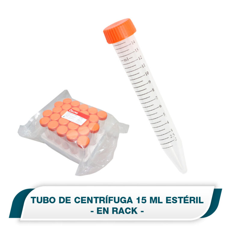 Tubo de Centrífuga de 15 ml en Rack