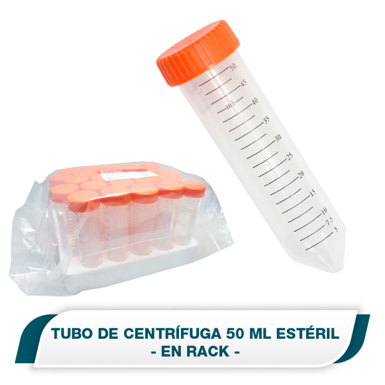 Tubo de Centrífuga de 50 ml en Rack