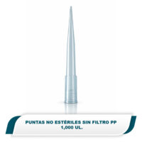 Puntas NO estériles sin filtro de 1000 ul en bolsa