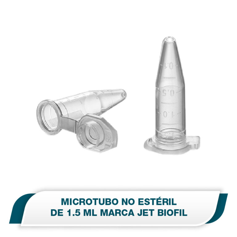 Tubo de microcentrífuga de 1.5 M No estéril Jetbiofil