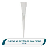 Puntas con filtro en bolsa de 10 μl