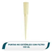 Puntas con filtro en bolsa de 100 ul