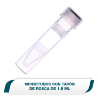 Microtubos con tapón de rosca de 1,5 ml.