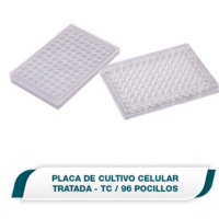 Placa de cultivo celular de 96 pocillos