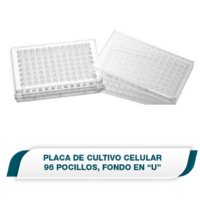 Placa de cultivo celular de 96 pocillos Fondo en U