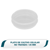 Plato de cultivo celular 35 mm no tratado
