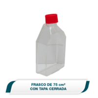 Frasco de cultivo de 75 cm2 tapa cerrada