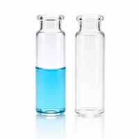 Vial de vidrio 20mL, claro, 22.5x75mm, 20mm, vial para casquillo