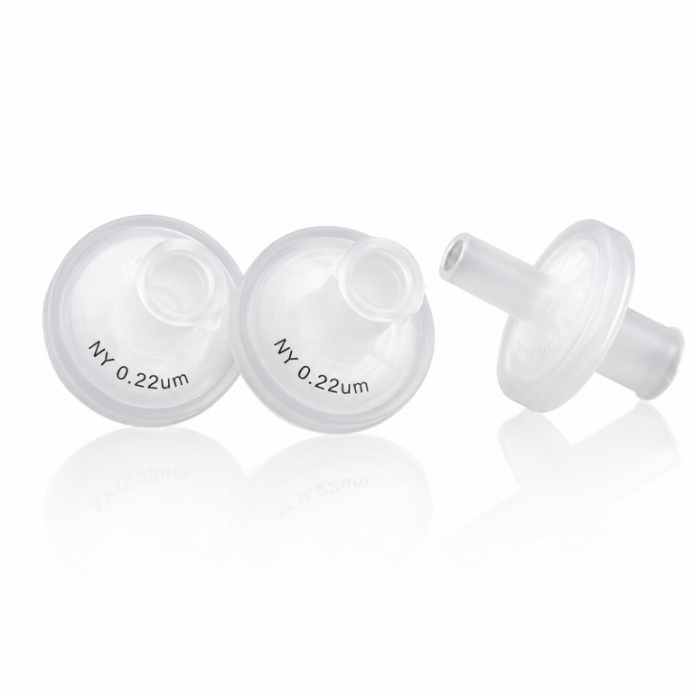 Filtro jeringa 13mm, soldado, nilón, 0.22µm