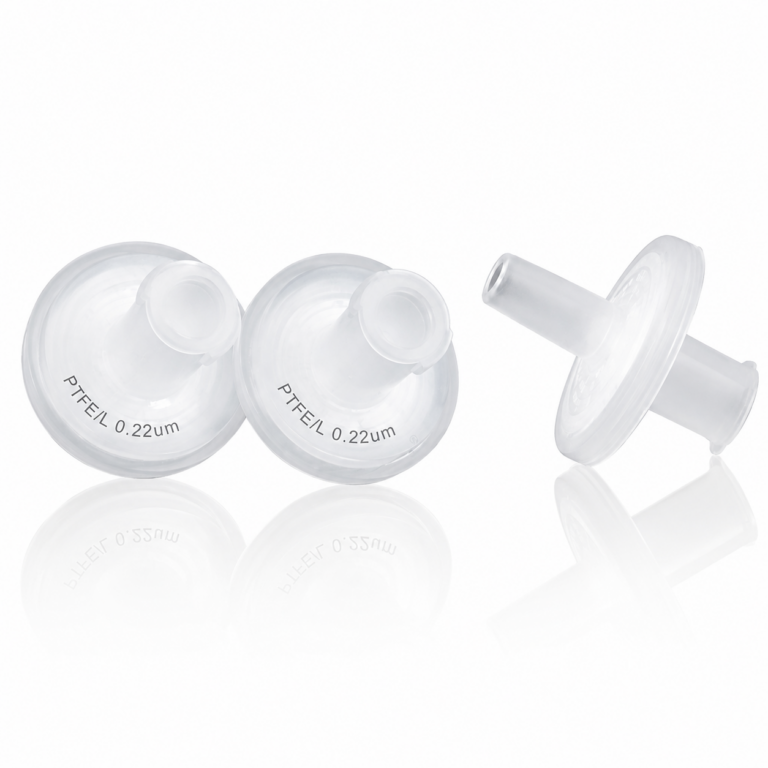 Filtro jeringa 13mm, soldado, PTFE, 0.22µm