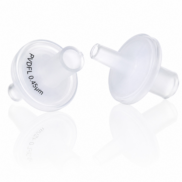 Filtro jeringa 13mm, soldado, PVDF, 0.45µm