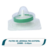 Filtro jeringa 25mm, con anillo, PES, 0.45µm, estéril