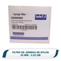 Filtro jeringa 30mm, soldado, nilón, 0.22µm