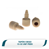 Uniones de peek ciega, color natural