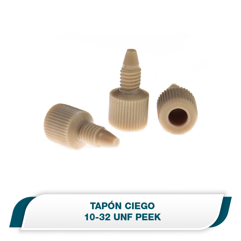 Uniones de peek ciega, color natural