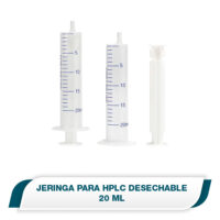 Jeringa para HPLC desechable de 20 mL