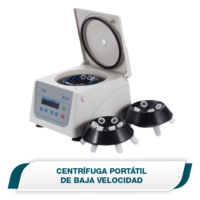 Centrifuga Portable de baja velocidad para tubos de 15 o 10/7/5 mL