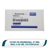 Filtro membrana 47mm, mezcla de esteres de celulosa, 0.45µm