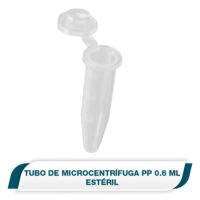 Tubo de microcentrífuga PP 0.6 ml estéril