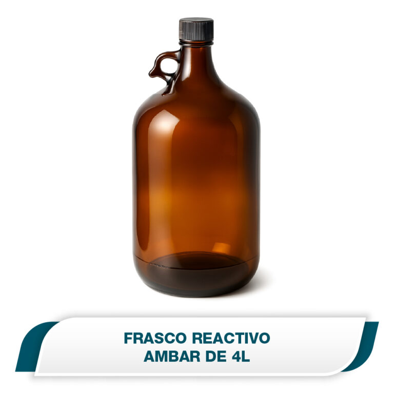 Frasco reactivo, Ámbar de 4 L