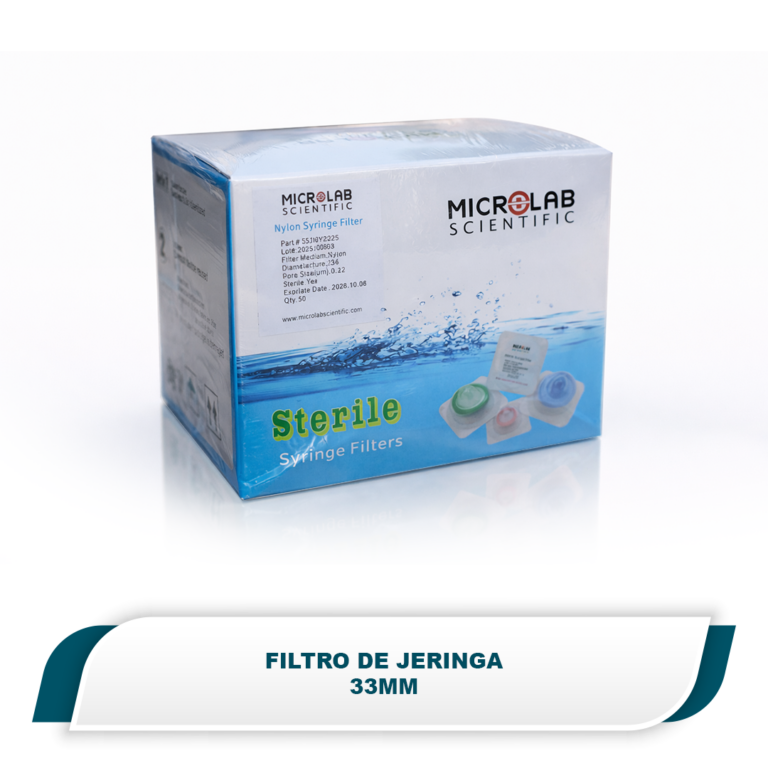 Filtro jeringa 33mm, nilon, 0.22µm, estéril